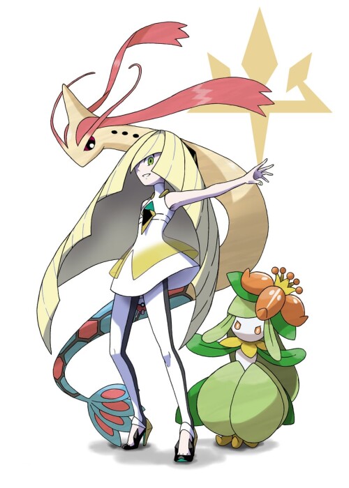  lusamine milotic and lilligant pokemon and 1 more drawn by tellzeta sample 860505f77dba443ef440cbcf