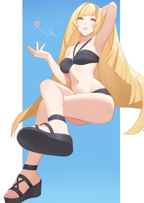  lusamine pokemon and 2 more drawn by dnaitari sample de7b1aa570bcedc345a0e63631a90275