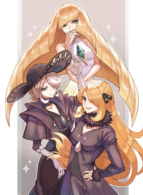  cynthia lusamine and cogita pokemon and 3 more drawn by izumi 2476264 sample 9ca9b08c11ae9fbb5ccb08