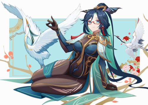  cloud retainer and xianyun genshin impact drawn by luai sample bb039134fcd834e79403444d339dc72d