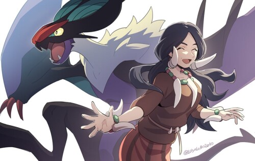  noivern and drasna pokemon and 1 more drawn by momoji lobolobo2010 sample 9d32b6eaaace627115d629e87