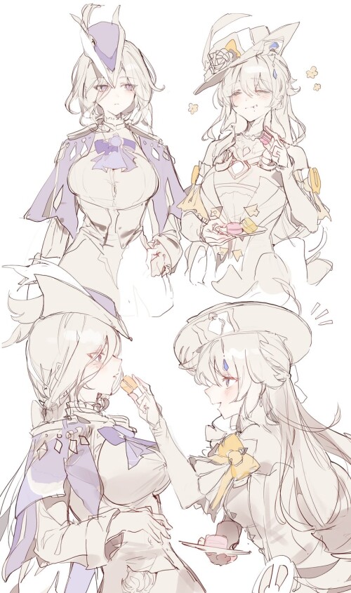  clorinde and navia genshin impact drawn by cocoballking sample 67d619b6aab716e415b69a6944d6b7d9
