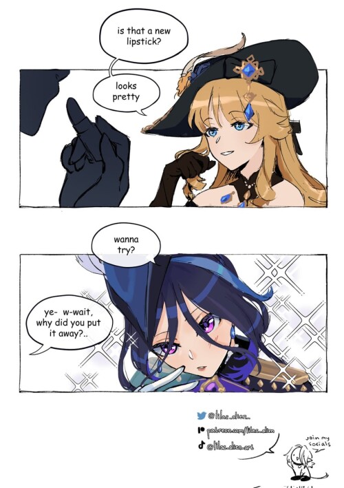  clorinde and navia genshin impact drawn by lilac alien sample afa61fcf5fc74b9325697151ef761d6b