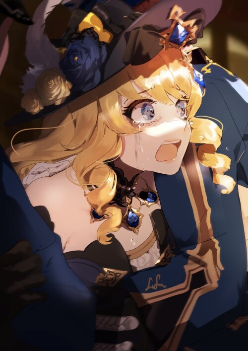  neuvillette and navia genshin impact drawn by lluluchwan sample 5c33b1e1b2653862b9ebf4d1f1b444de