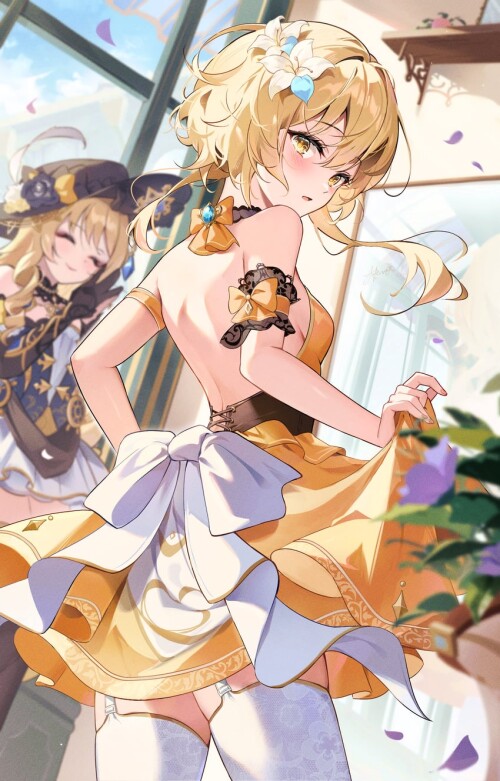  lumine and navia genshin impact drawn by kokonex sample 793eddb28d310d47b21fe97a1ee8d4a0