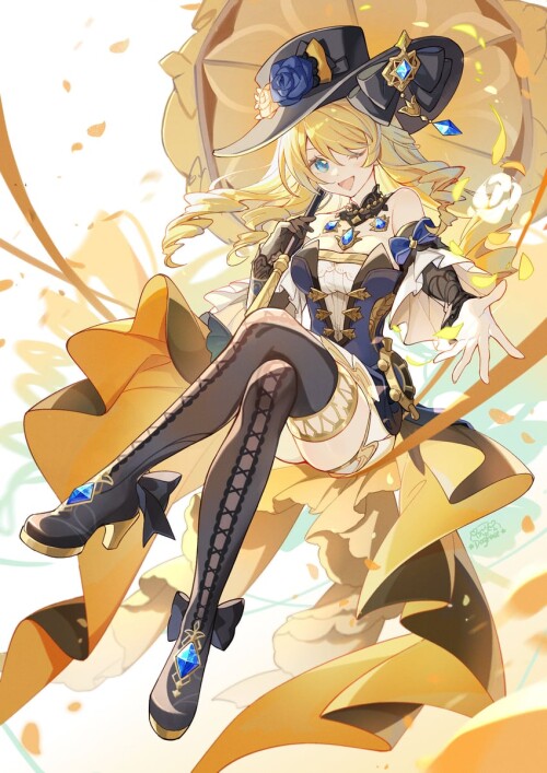 navia genshin impact drawn by gou lianlian dogface sample ab2cbae1a9f58bf903f6cdc81659f2a9