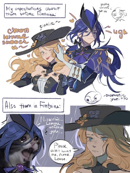  clorinde and navia genshin impact drawn by chtmts sample 9accc0c49623c43374a1100cc91eb8ba