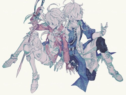  alisaie leveilleur and alphinaud leveilleur final fantasy and 1 more drawn by furueee sample 07336d