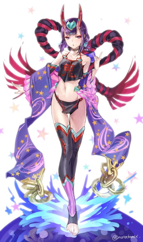  shuten douji and shuten douji fate and 1 more drawn by null chronix sample 078231b28acf19db960c433c