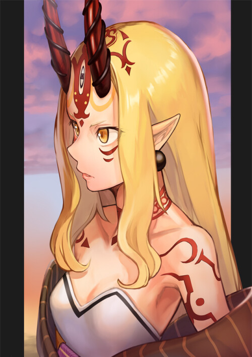  ibaraki douji fate and 1 more drawn by hinoru saikusa e6227efc98e01760e839f46e2ae8085c