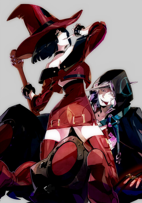  i no and raven guilty gear and 1 more drawn by suzunashi 1f6615288289ed0fc09eef398ec9f041