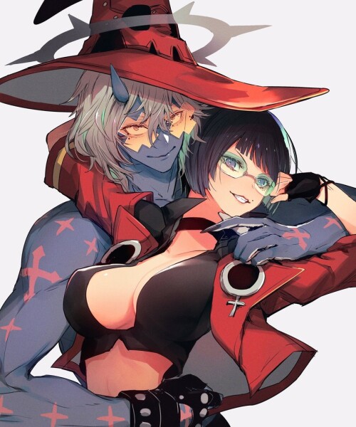  i no and happy chaos guilty gear and 1 more drawn by oro sumakaita sample a98179a5fa18b41d89d44feb0