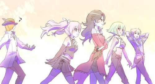  neo politan cinder fall emerald sustrai roman torchwick and mercury black rwby drawn by iesupa samp