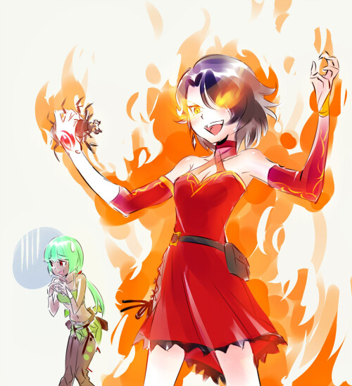  cinder fall grimm and emerald sustrai rwby drawn by iesupa sample d76bdf734f5e03af54ce0ddc50070e43