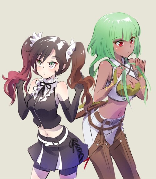  neo politan and emerald sustrai rwby drawn by iesupa 09e153c720b5f78d6e18338062a6d14a