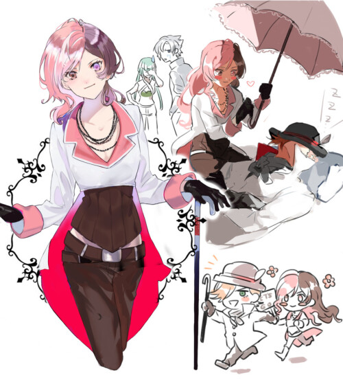  neo politan emerald sustrai roman torchwick and mercury black rwby drawn by rdarinka x sample 60673