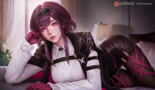  kafka honkai and 1 more drawn by turewindwalker sample 760dc9a72129ac691e81808fd3fe9fe3