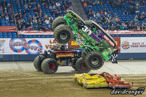 Monster Trucks take to the Tacoma Dome for Monster Jam to race in the hopes of making the World Championships in Las Vegas.