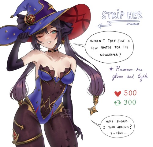  mona genshin impact drawn by ryuuneart sample 01b52d0ce488b9970642cb48dace6f8f