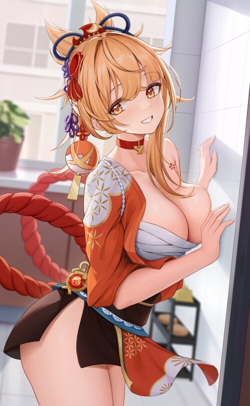  yoimiya genshin impact drawn by arayuki sakurafubuki sample 1eead5b2383037c40e033291f37d85a5