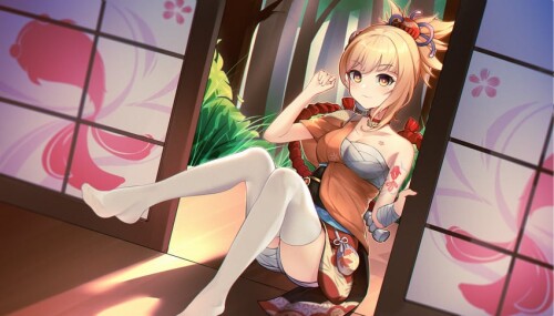  yoimiya genshin impact drawn by halfmoe sample 558a6c1f09ce820f351dfd7652e123a9