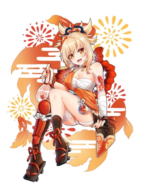  yoimiya genshin impact drawn by lily030988 sample aa37e756773a48bd21ad50921f0c3212