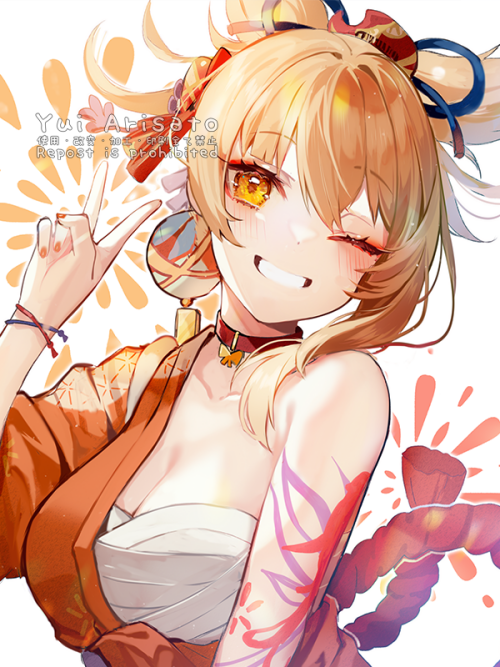  yoimiya genshin impact drawn by arisato yui e3e263cdf946b24edbb286cd1b4145cd