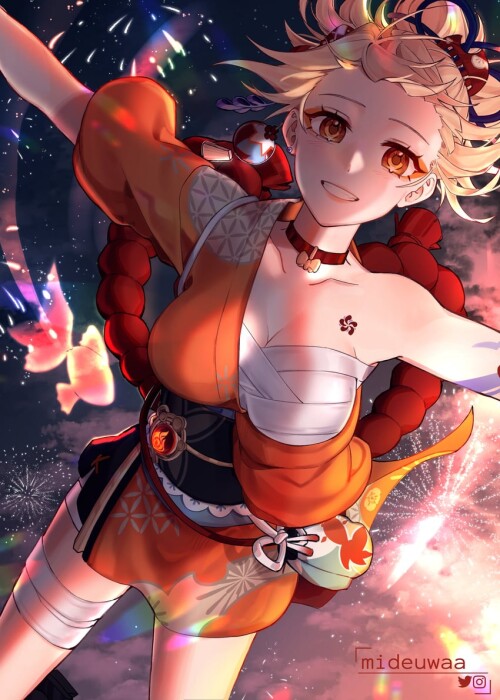  yoimiya genshin impact drawn by mideuwaa sample 94a2bbfe5265c42dbe1e647ac491f6f3