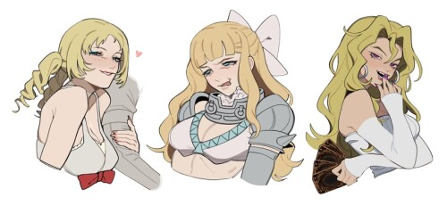  catherine kujaku mai and charlotte fire emblem and 3 more drawn by porqueloin sample 8813c6a6c34613