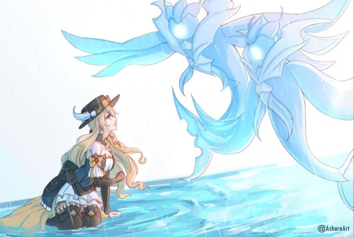 navia and oceanid genshin impact drawn by asharaart sample 4de07a029618ecbfc1ecd4bd6e19f74c