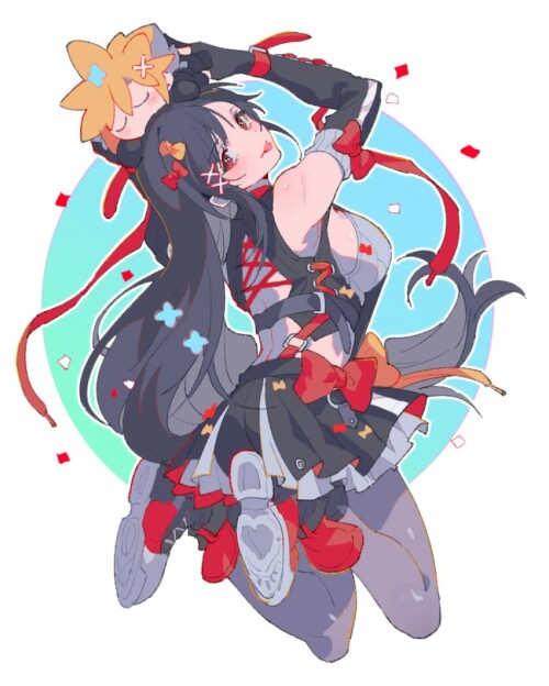  tifa lockhart and cloud strife final fantasy and 1 more drawn by pokashi sample 7030d5bb8341587df68