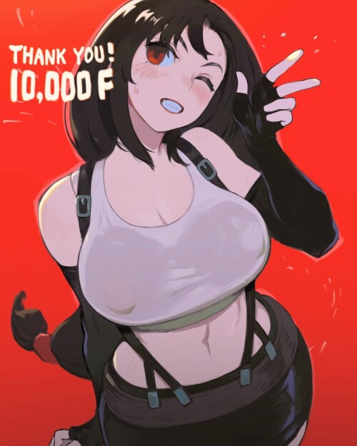  tifa lockhart final fantasy and 1 more drawn by hibaneim sample 79abc7f0ac409a5df9507ee0c39290a8