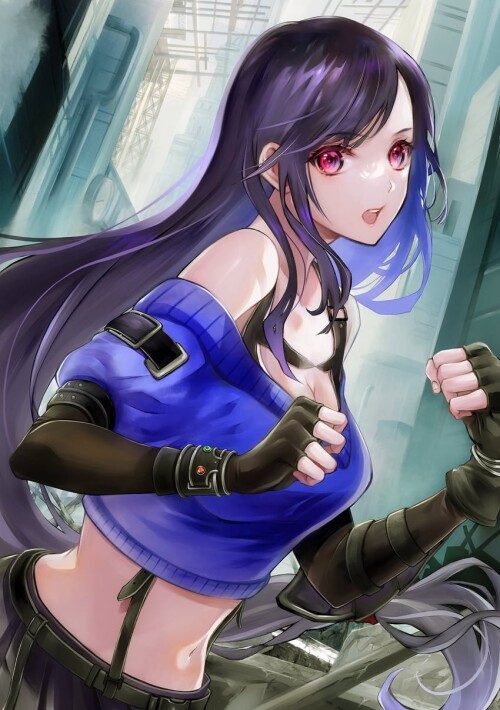  tifa lockhart final fantasy and 2 more drawn by quichi 91 sample 769f14aa37bc7d13af46d919b80e364c