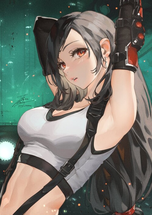  tifa lockhart final fantasy and 2 more drawn by fadingz sample 90f96213947ac53c58f72adee6c329f6