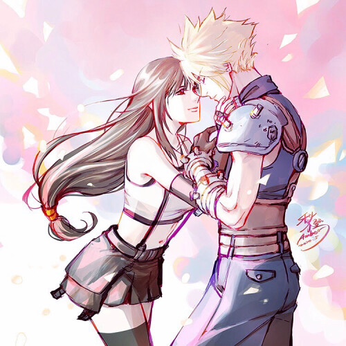  tifa lockhart and cloud strife final fantasy and 2 more drawn by amber orangeamber12 fc215c4281b5dc