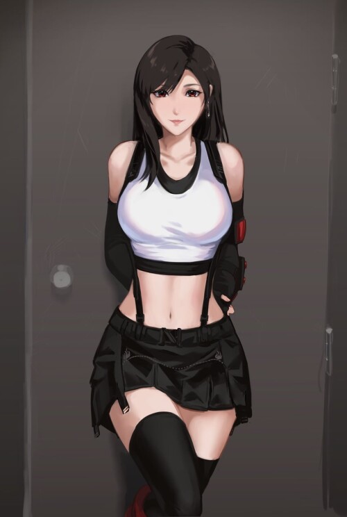  tifa lockhart final fantasy and 2 more drawn by kivavis sample 3024067621844b39860415903bb98647