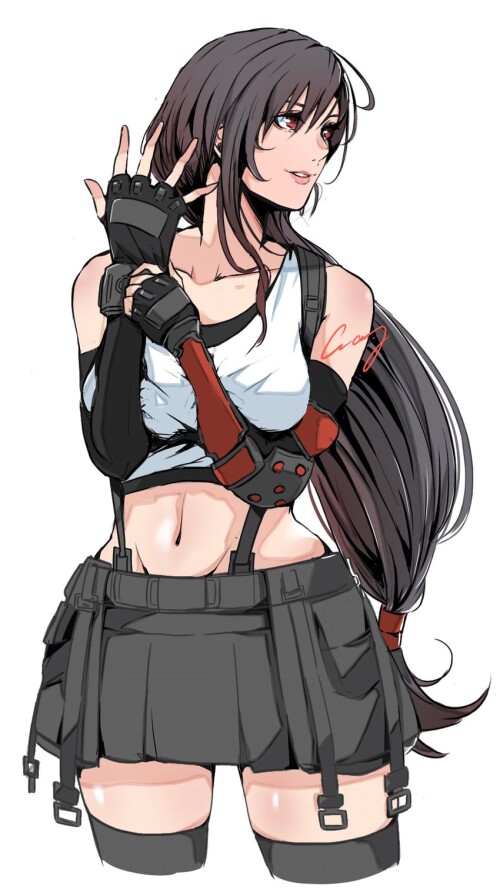  tifa lockhart final fantasy and 2 more drawn by crazy02oekaki sample 8c60fe86d6f9a4ba4ea1b327b7ad8c