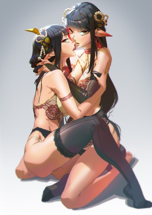  hinoa and minoto monster hunter and 1 more drawn by athungkaew sample a0c3a36ebaba2828a1d64b49132e9