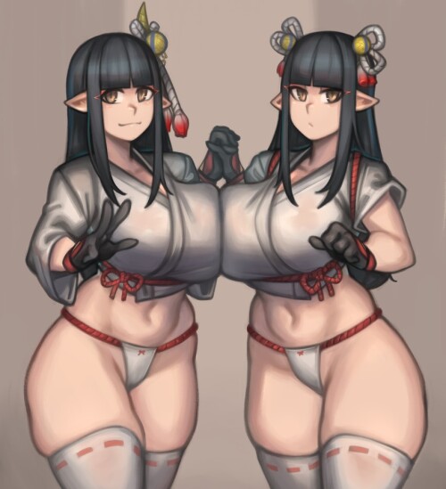  hinoa and minoto monster hunter and 1 more drawn by kelvin hiu sample 9f4a6f44af75199d58a68af26d7da