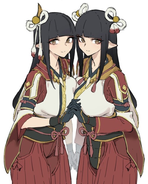  hinoa and minoto monster hunter and 1 more drawn by oopartz yang sample a86b10ee92743f4736f8ba83ff3