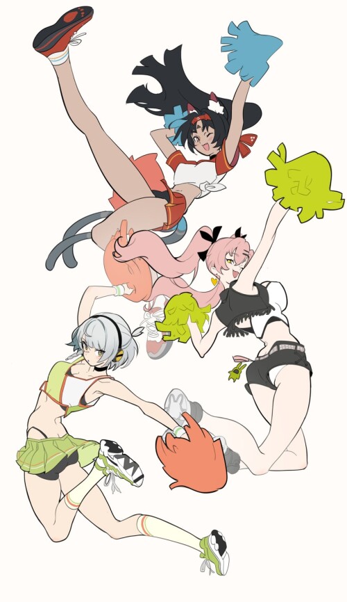  nicole demara anby demara and nekomiya mana zenless zone zero drawn by niihatigounana sample 898407