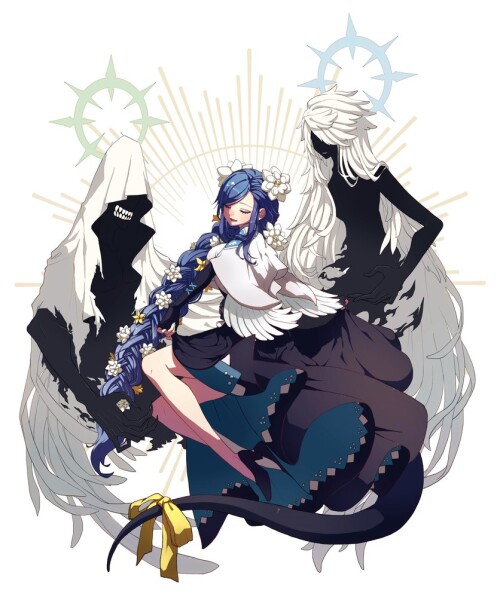  dizzy necro undine and queen dizzy guilty gear and 1 more drawn by ebi pri shrimp 74d9d39ba04990e2a