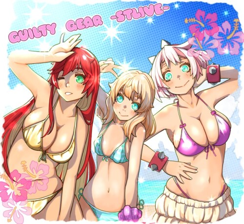  bridget elphelt valentine and jack o valentine guilty gear and 1 more drawn by sugajyun sample 0466