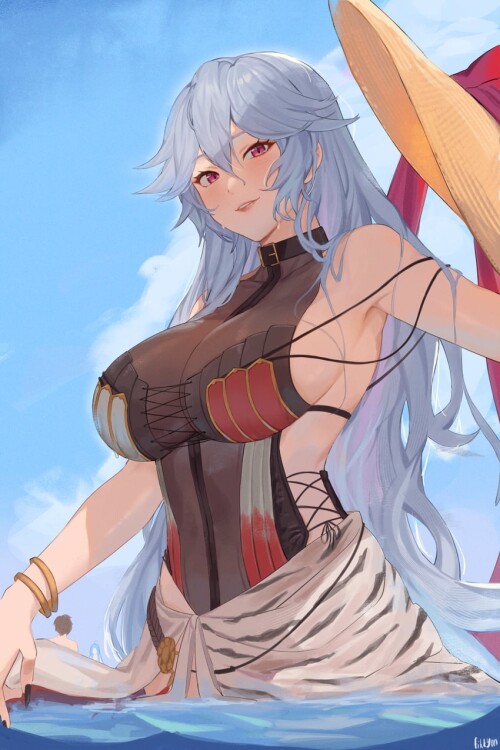  gran lyria magisa and magisa summer granblue fantasy granblue fantasy drawn by fikkyun sample 7c3a4