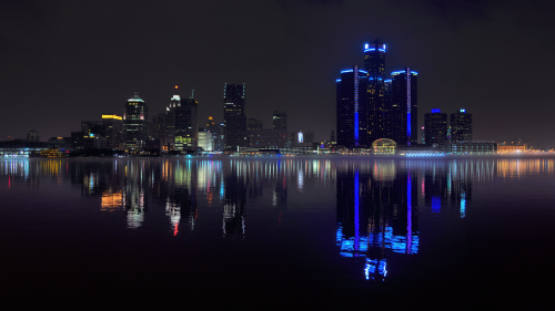 Detroit from Windsor by Colour Steel Sex Appeal (16:9)