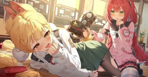  ukinami yuzuha alice thymefield and kama zenless zone zero drawn by maeru sample 100c9e055237b45830