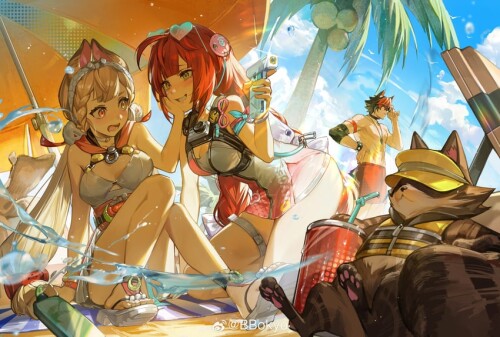  ukinami yuzuha alice thymefield and komano manato zenless zone zero drawn by bokyo sample 90398099e