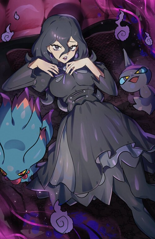  hex maniac misdreavus and shuppet pokemon and 1 more drawn by ryairyai sample 48b4a8ce1e5b56274c806