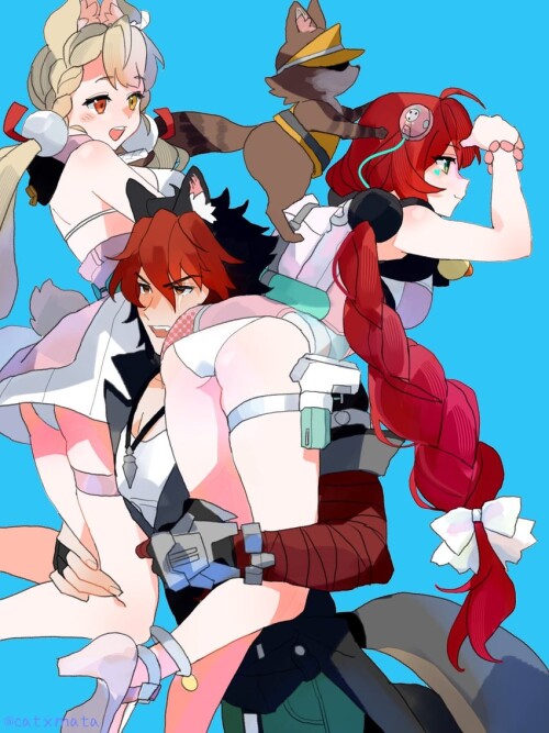  ukinami yuzuha alice thymefield kama and komano manato zenless zone zero drawn by catxmata sample 9