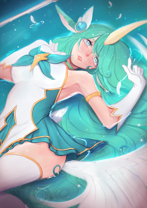  soraka and star guardian soraka league of legends drawn by anntan sample e012b99dd4e6420a8ae90354fc